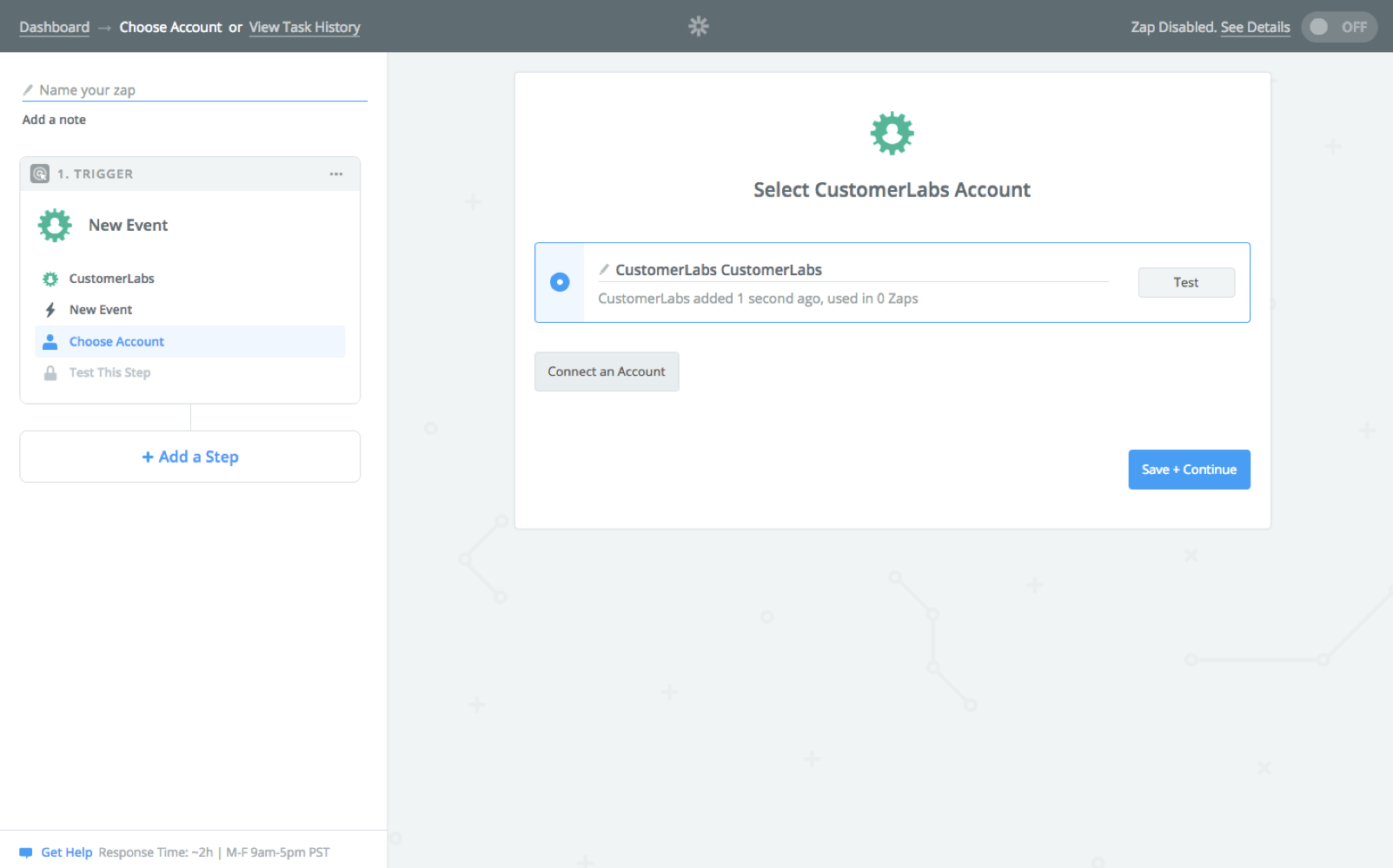 CustomerLabs connection successful