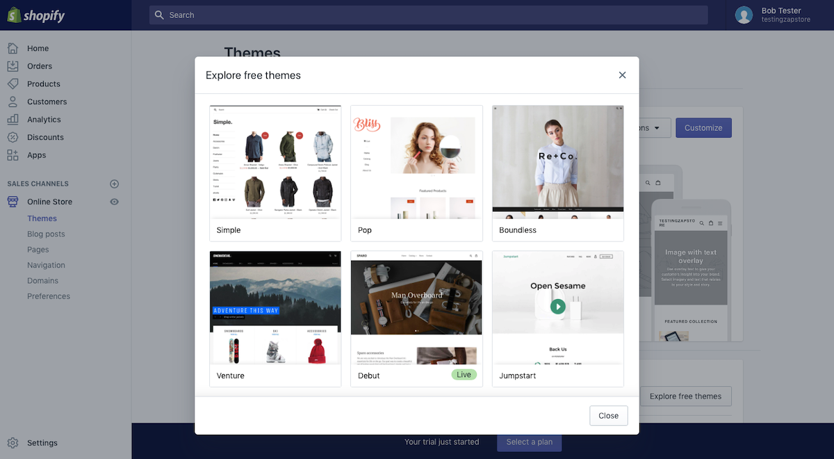 Shopify Free Themes