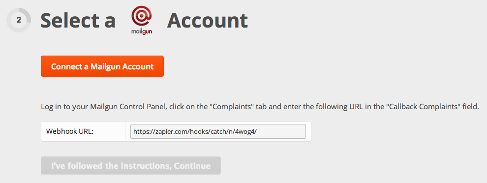 Connect Mailgun to Zapier