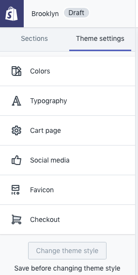 Shopify Theme Settings