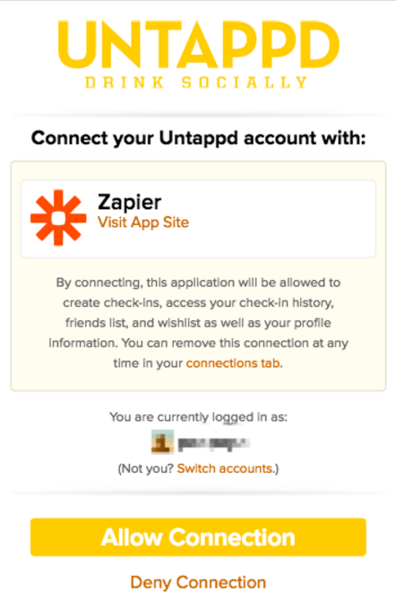 Untapped allow