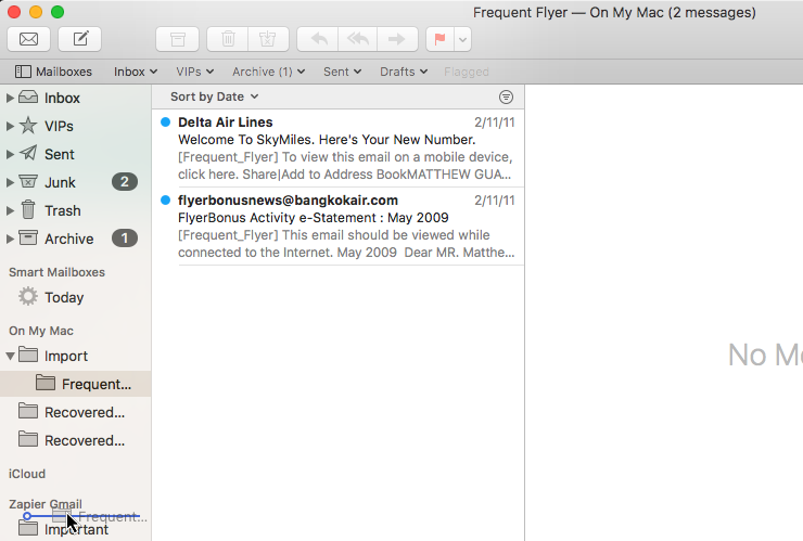 archive gmail emails for mac