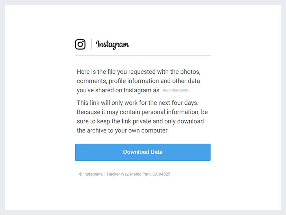 Download all your Instagram information