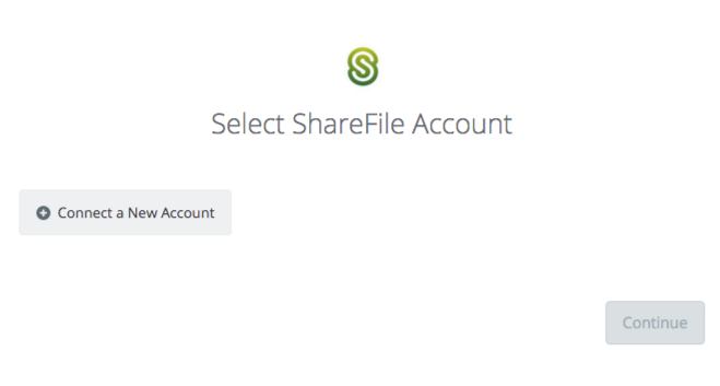 Click to connect ShareFile