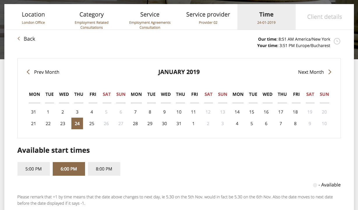 SimplyBook appointment scheduling