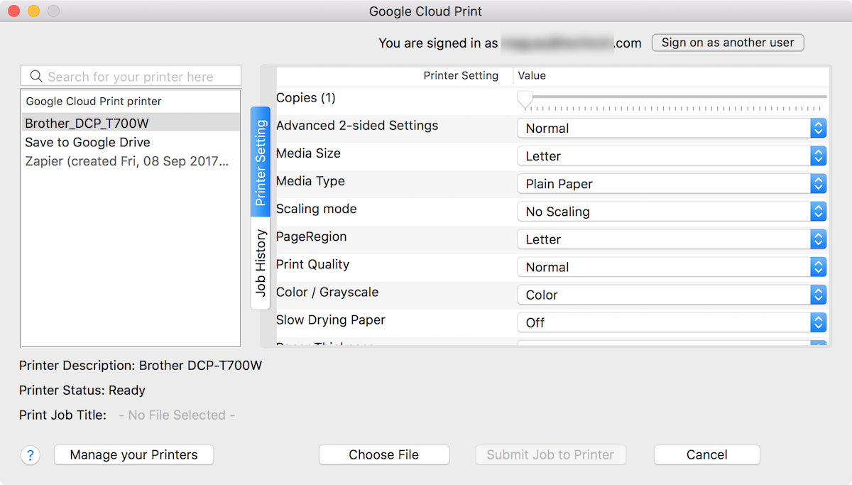 Cloud Print for Mac