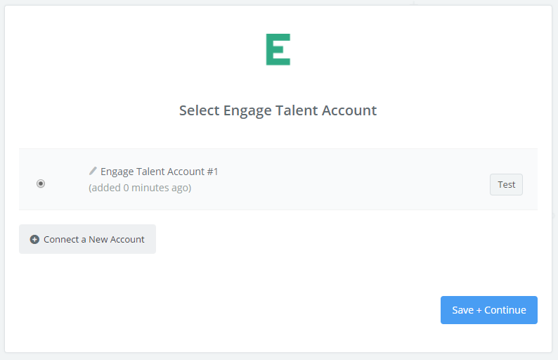 Engage Talent connection successfull