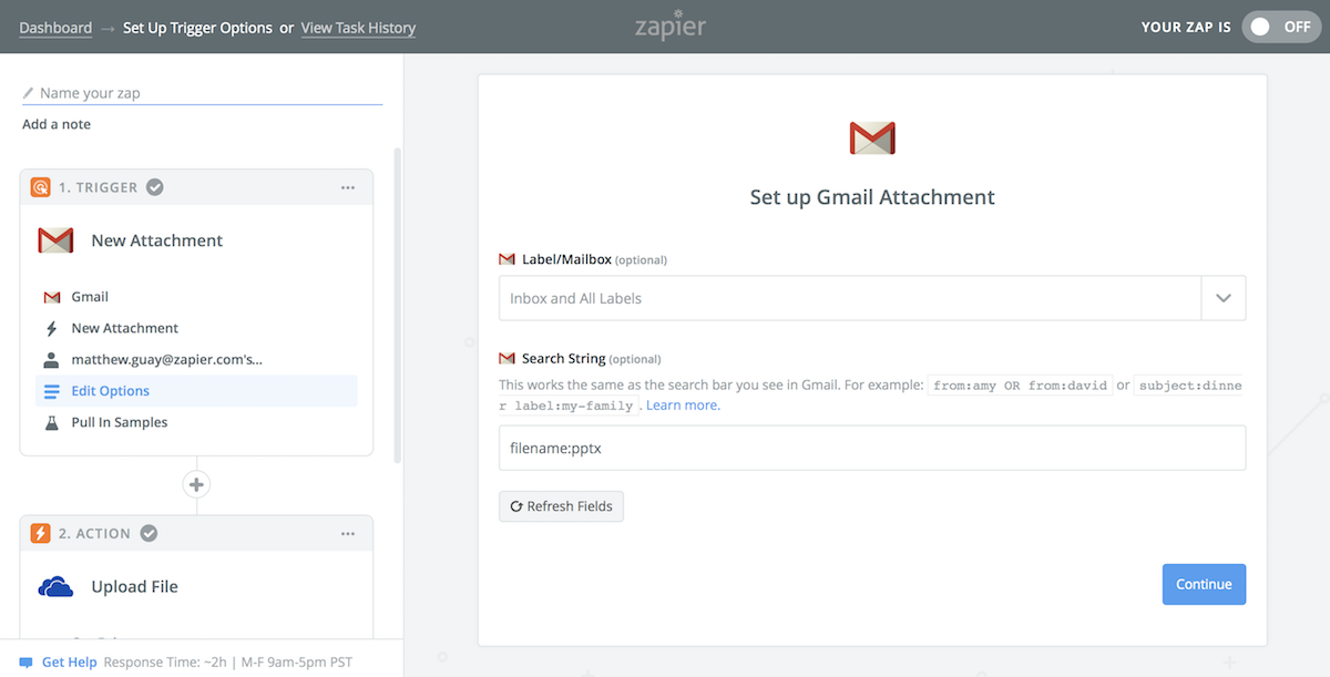 Zapier Gmail presentation