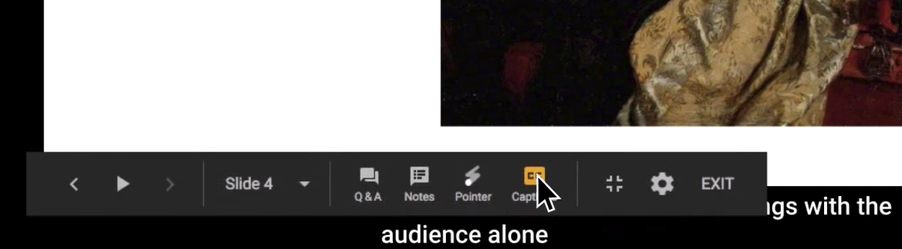 Google Slides Captions