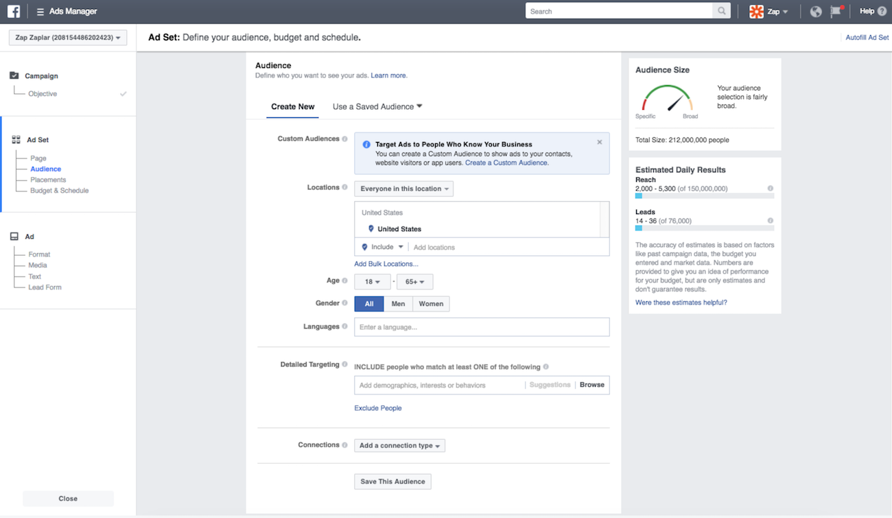 Facebook Audiences