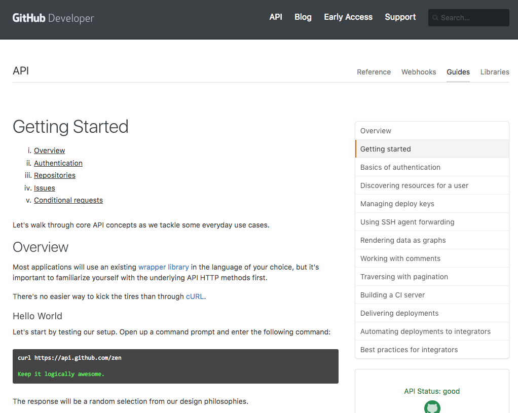 25 Great Examples of Developer Documentation - The Zapier