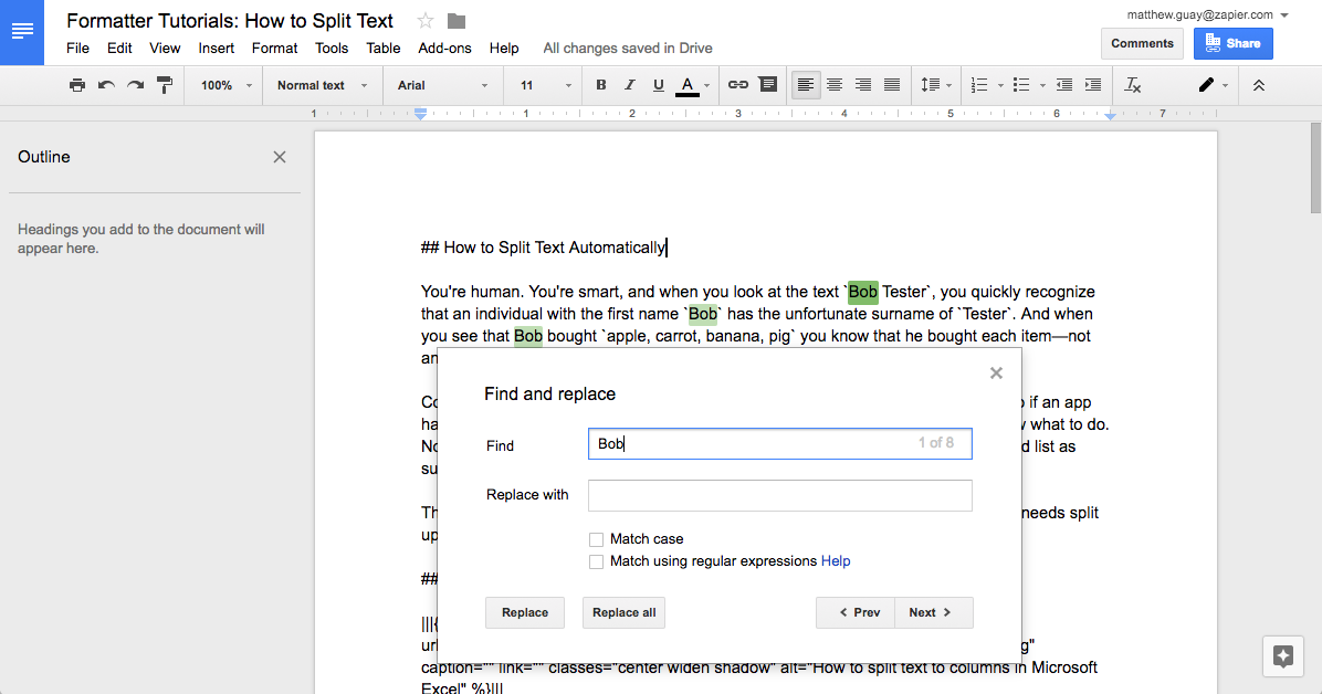 How To Replace Text In Google Docs