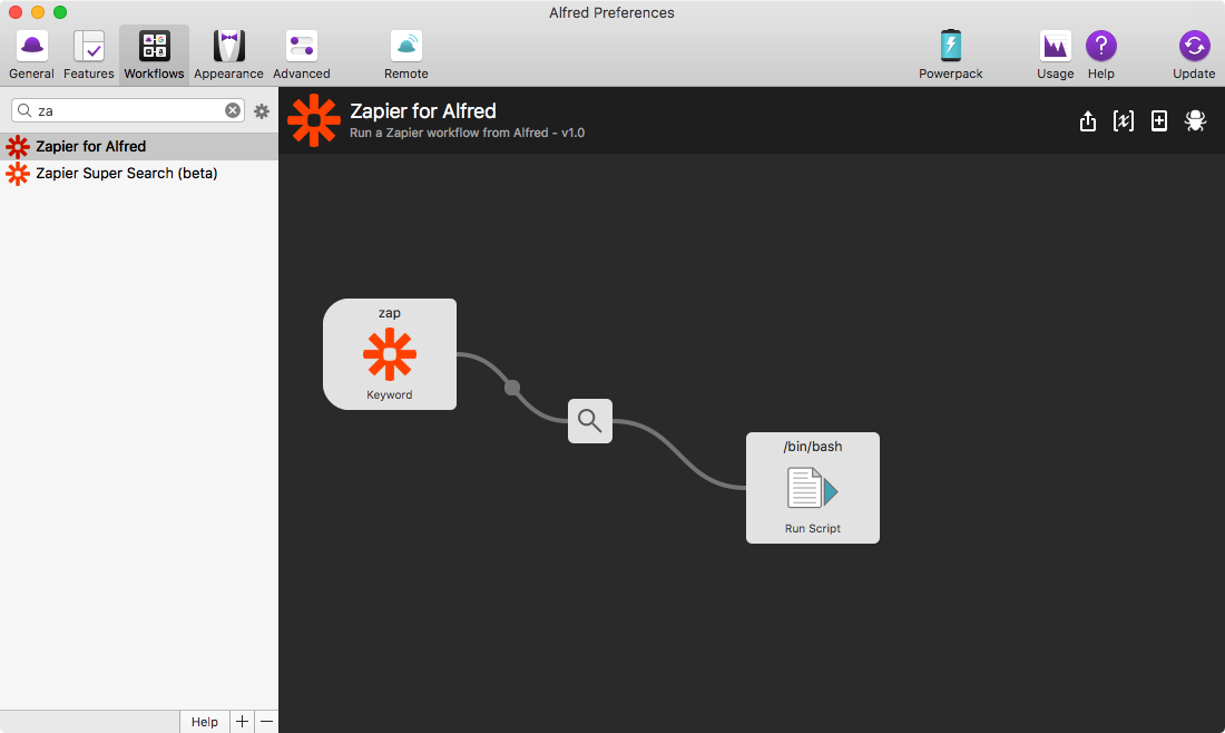 Zapier for Alfred