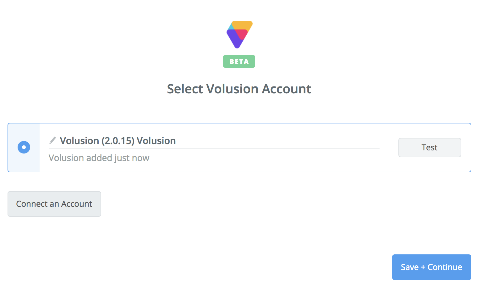 Volusion connection successfull