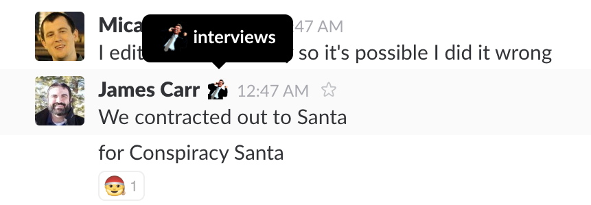 View Slack Status.