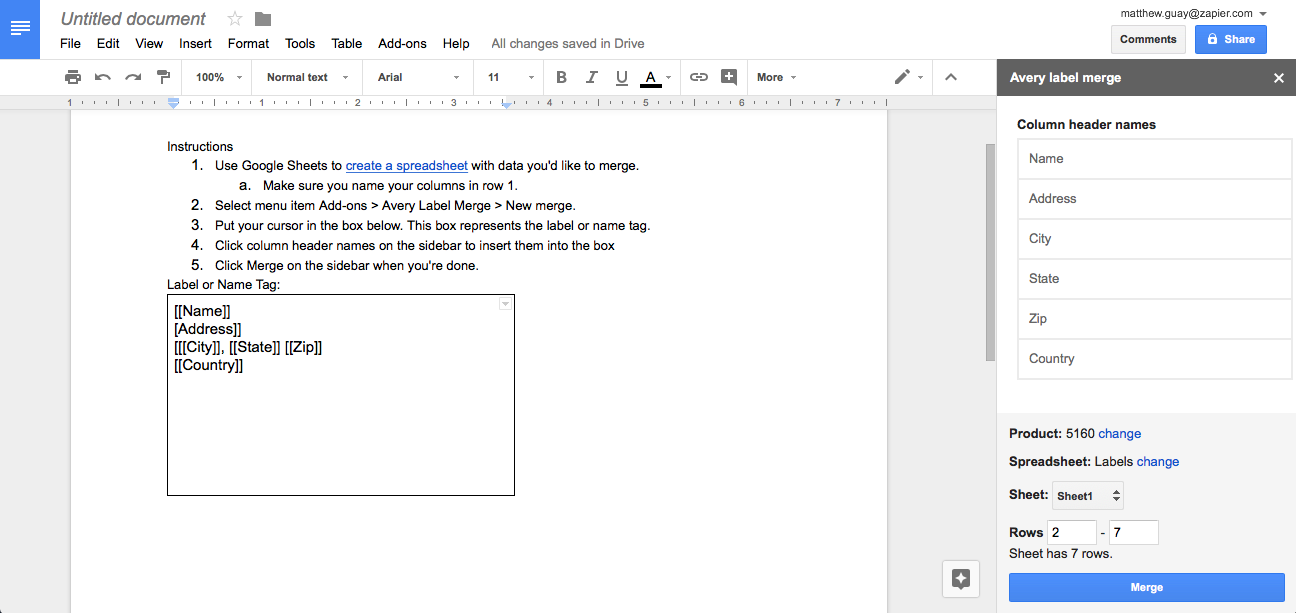 AUTOMATICALLY PRINT LABEL IN GOOGLE DOCS HandSkills Blog