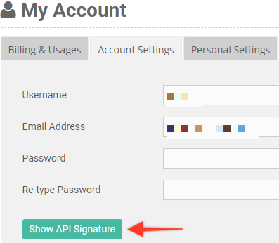 Zaxaa API Key in account