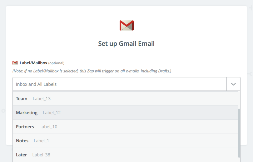 Gmail Zapier