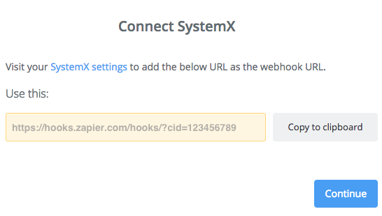 Connect the static webhook