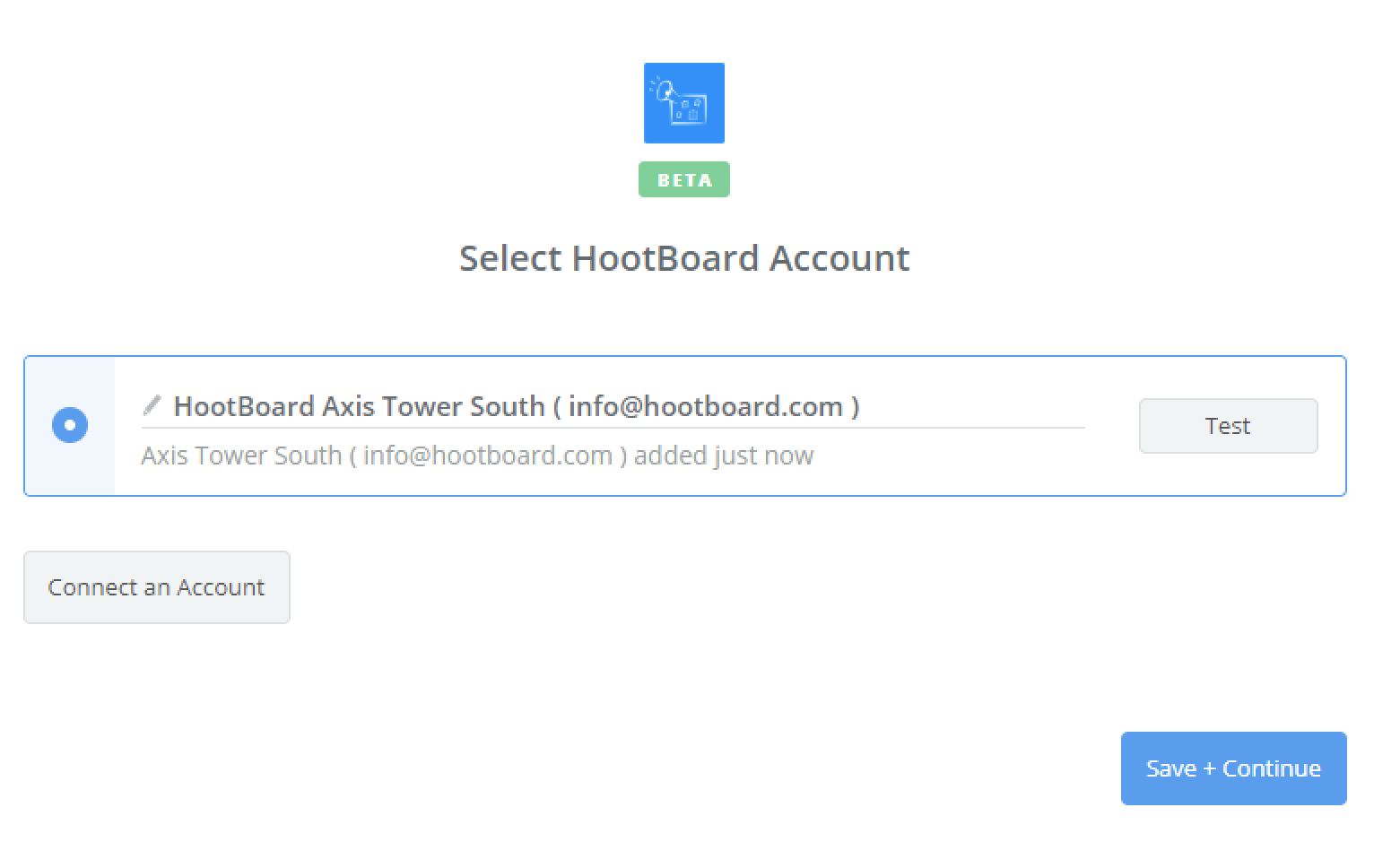 HootBoard connection successfull