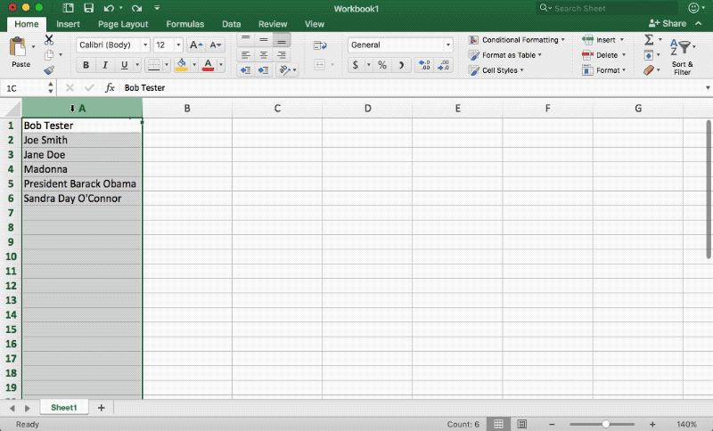 how to extract last word in cell excel for mac