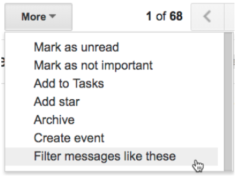 Filter Gmail messages