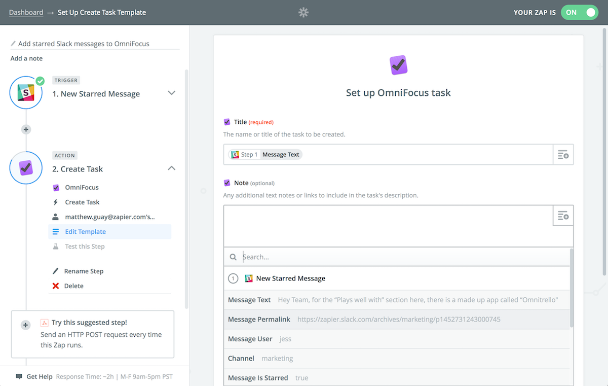 Zapier task management