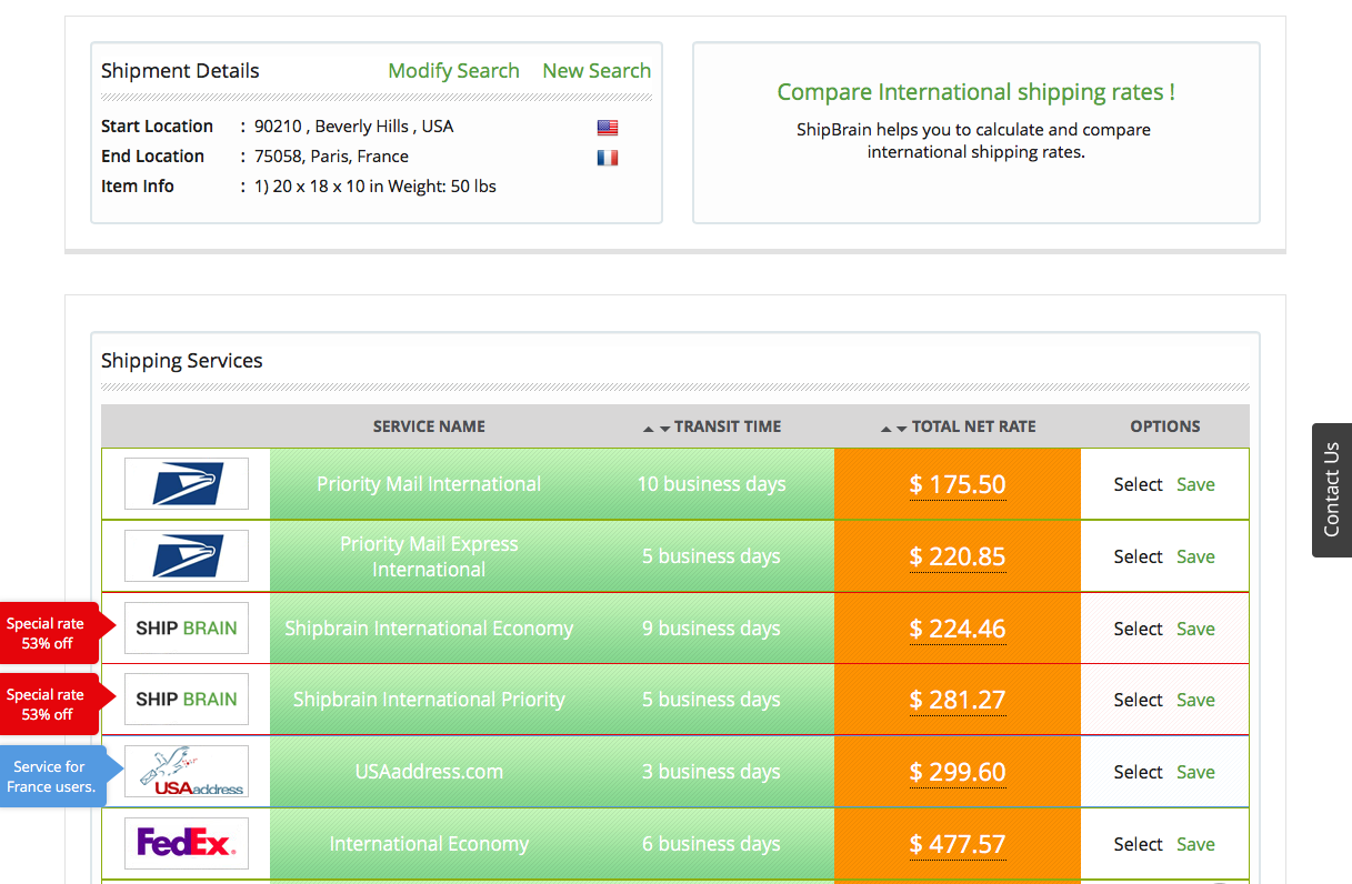 how to quickly find and compare express shipping rates compare shipping rates