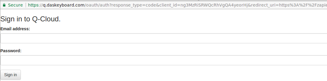 Login to Das Keyboard 5Q