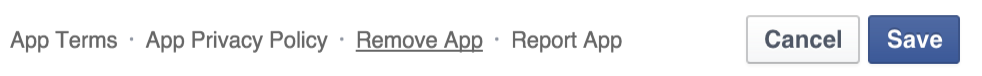 Remove the app from Facebook