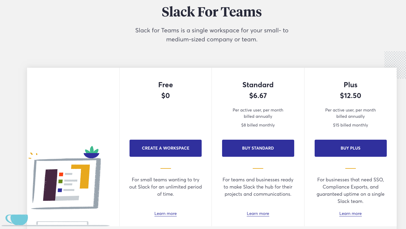 slack plan pricing