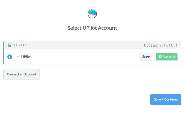 UPilot connection successful