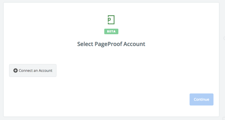 Click to connect PageProof