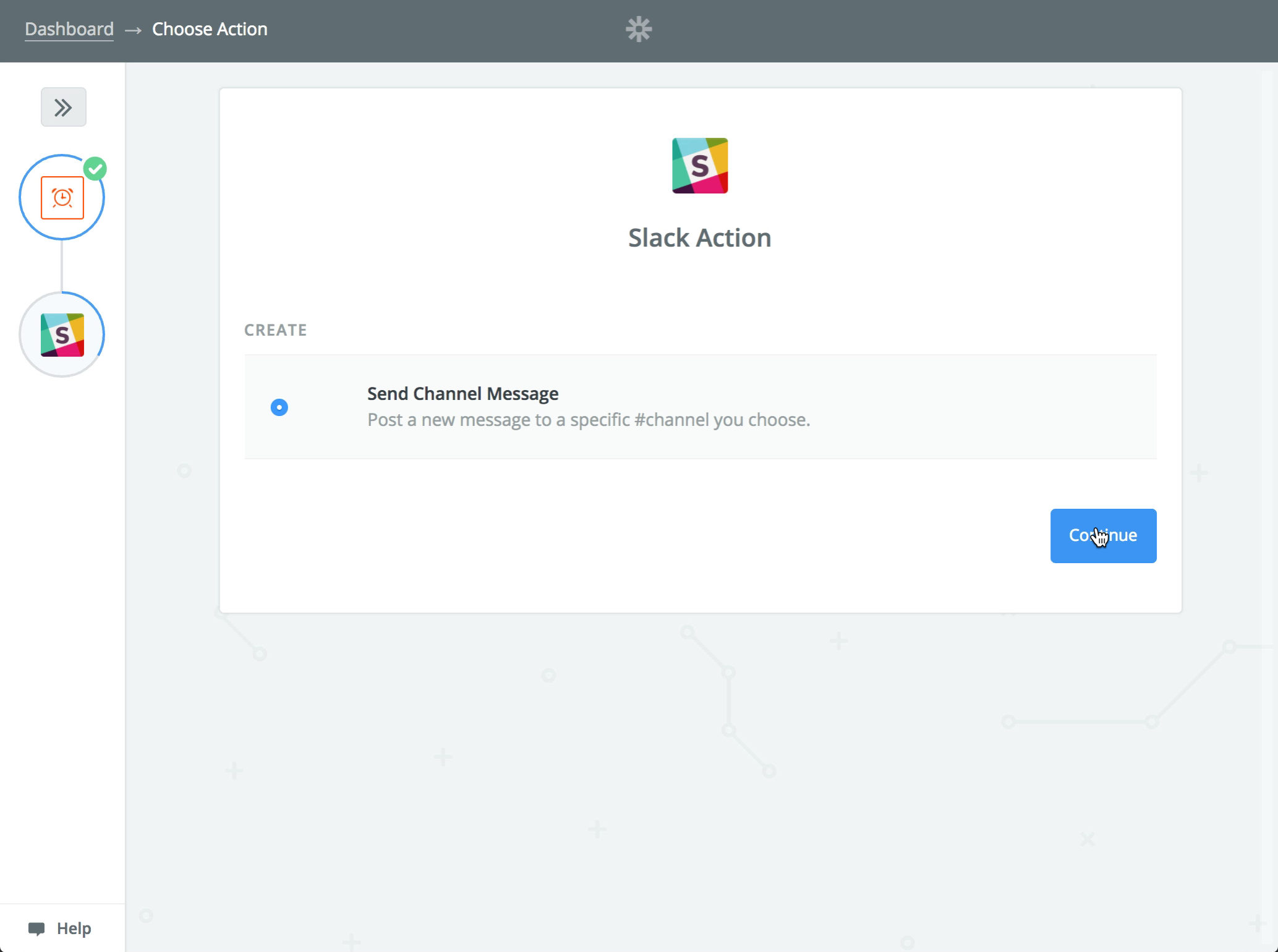 See that Slack will be sending a new channel message