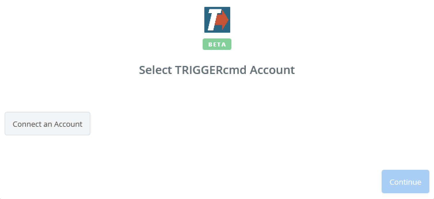 Click to connect TRIGGERcmd