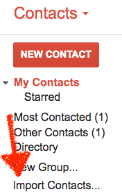 Import Google Contacts