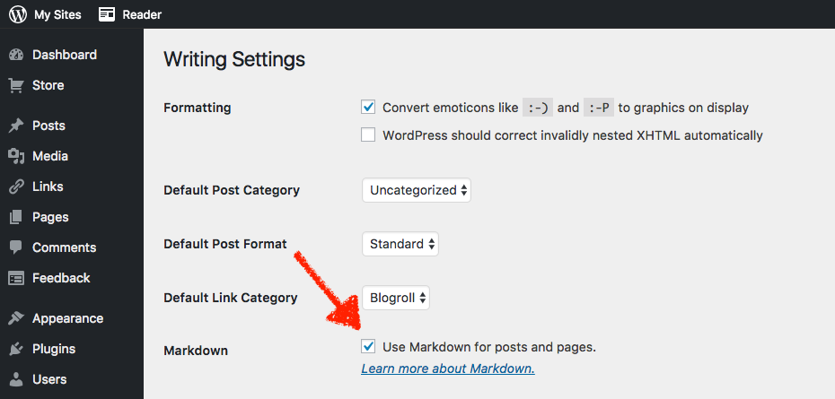 Enable Markdown in WordPress