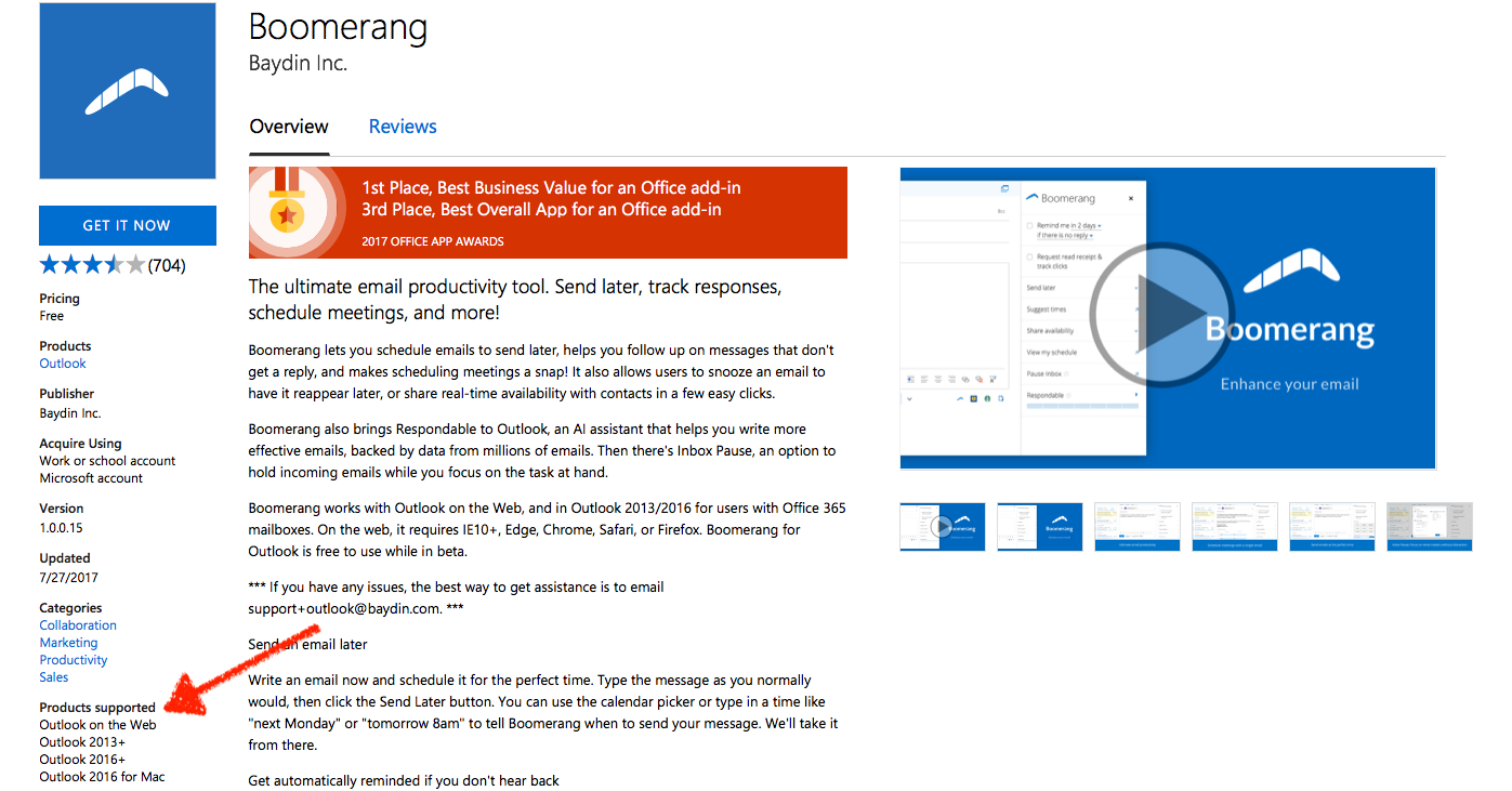 support for office 365 for mac