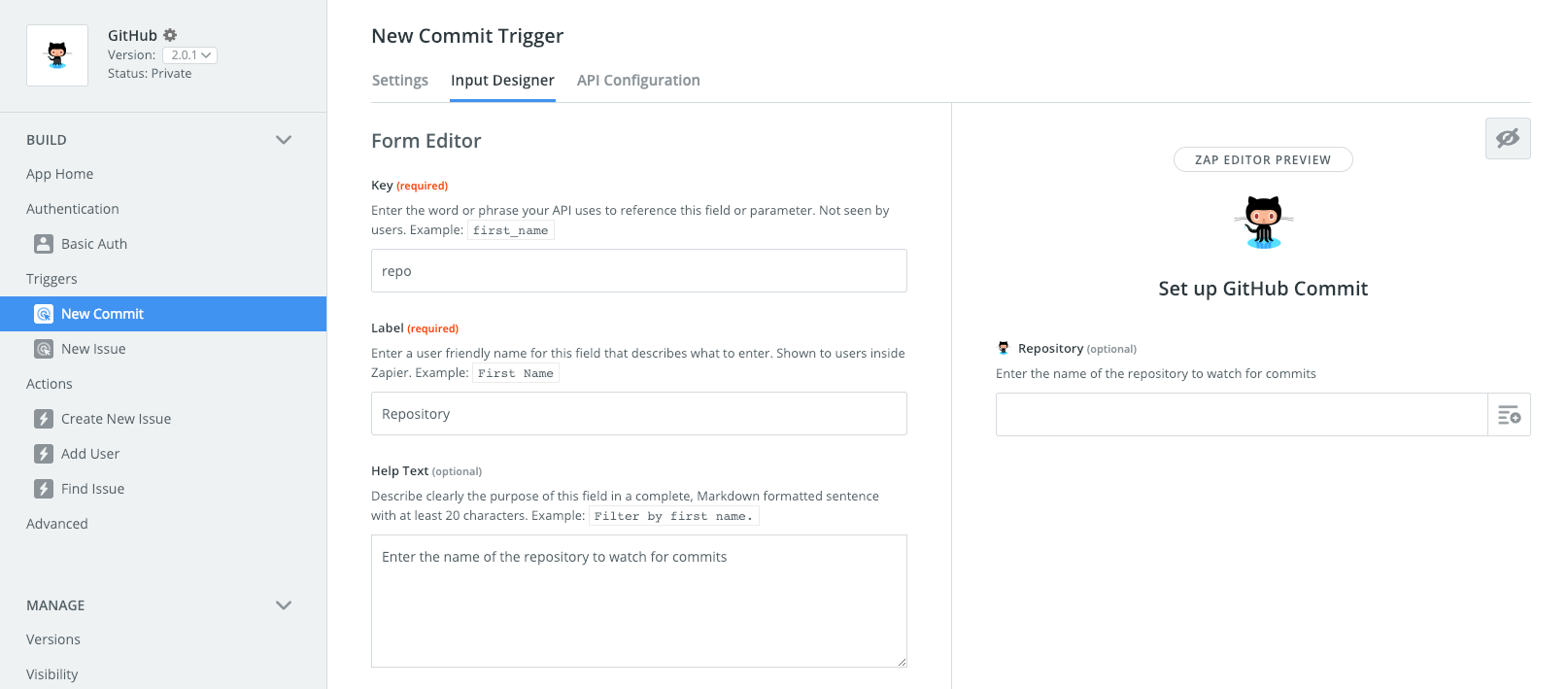 Triggers Zapier Platform UI Documentation