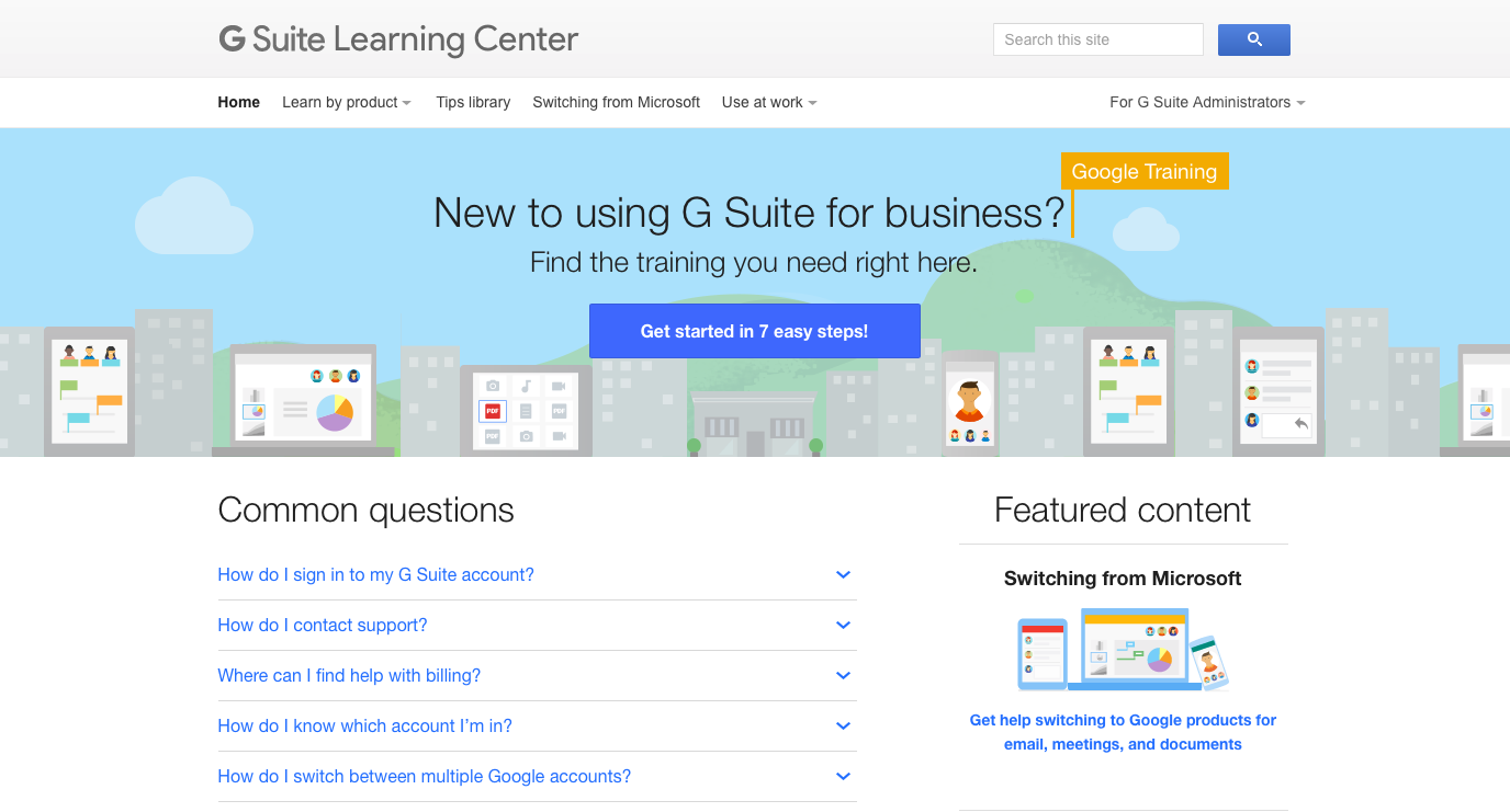 G Suite Learning Center