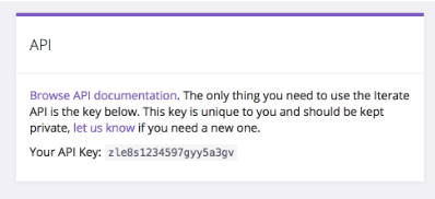 Iterate API Key in account