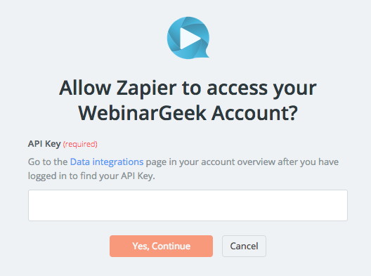 WebinarGeek API Key