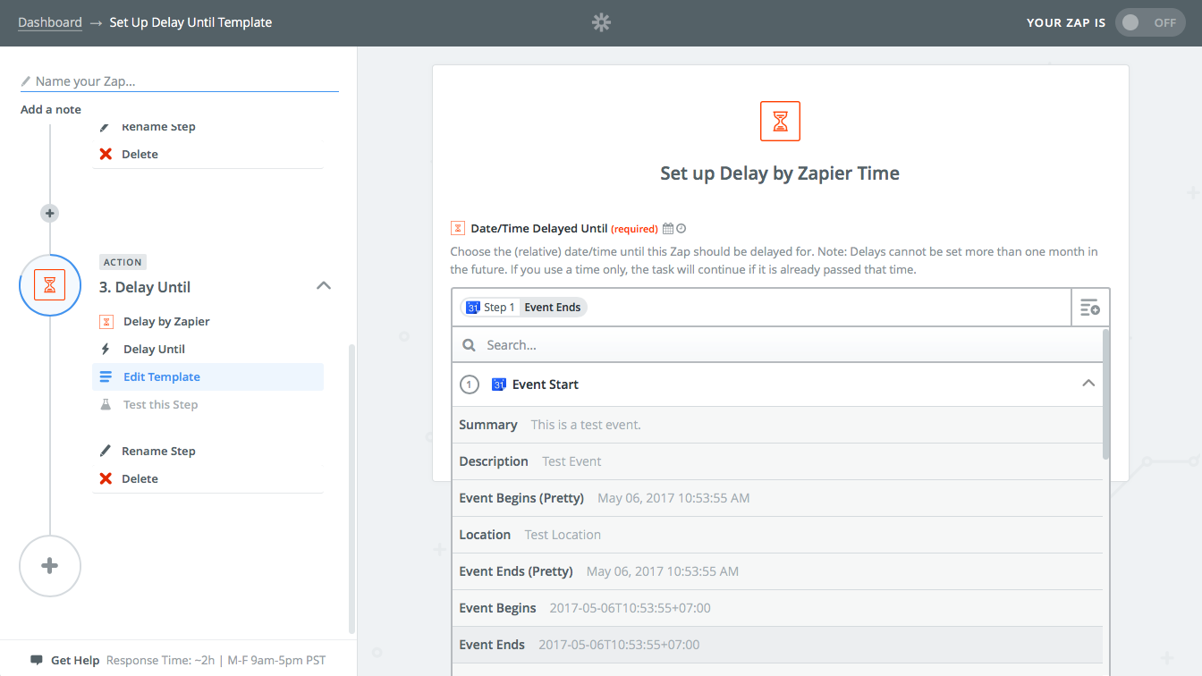 Zapier Delay