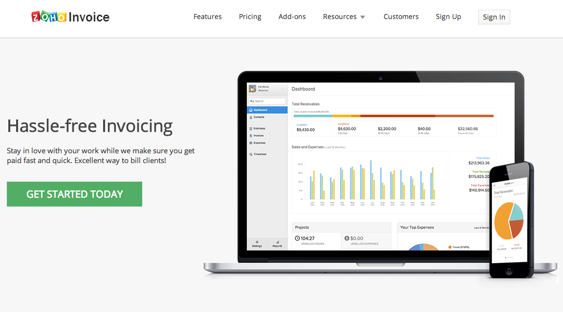 Hassle Free Invoicing with Zoho Invoice