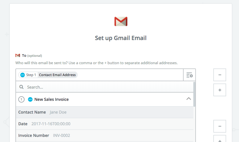 Zapier Gmail notification