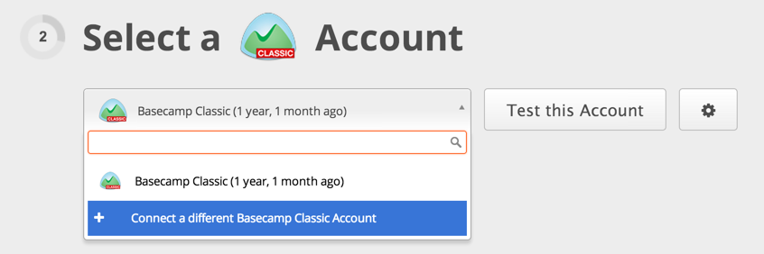Connect Basecamp Classic Step 1