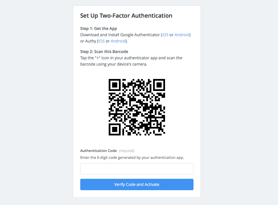 Add Zapier two-factor login