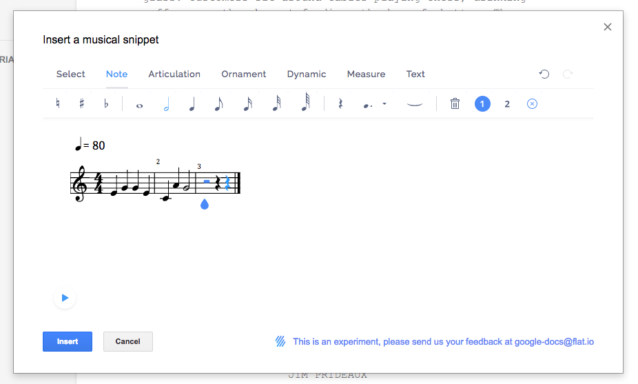 Flat Music Notation