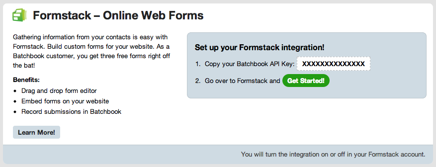 Retrieve your Batchbook API key