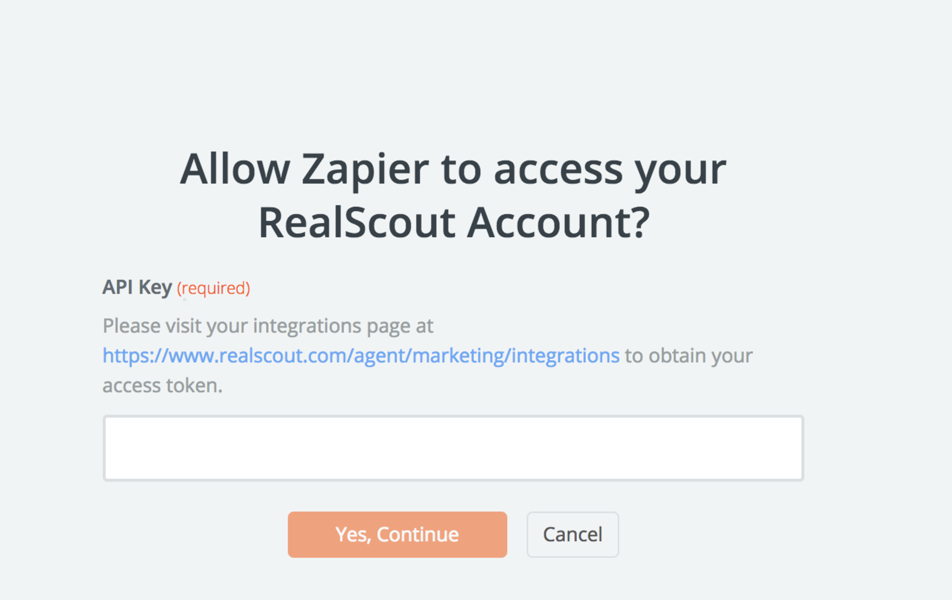 RealScout API Key